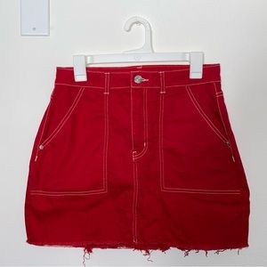 Wild Fable Red Mini Skirt size 10